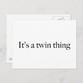 双子の話だ ポストカード (正面/裏面)