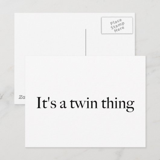 双子の話だ ポストカード (正面/裏面)