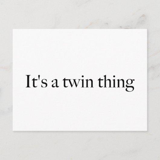 双子の話だ ポストカード (正面)