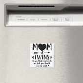 双子の誇りを持った母ツインママ母ママ人生の母 マグネット (インサイチュ (食洗機))