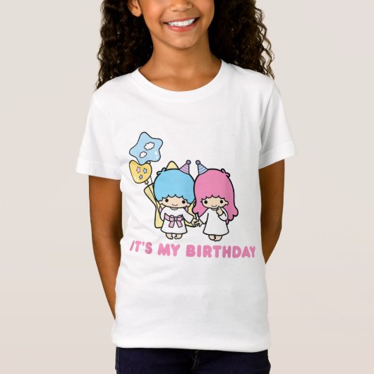 双子の誕生日パーティー 可愛いTシャツ ギフト Tシャツ (正面)