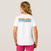 双子の誕生日パーティーTシャツ（女の子） Tシャツ (裏面フル)