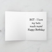 双子の誕生日ラブフード用ヤギ/あなたがもっと カード (内部)