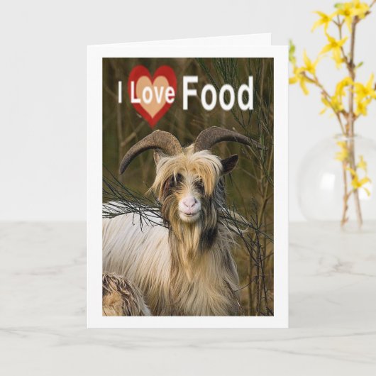 双子の誕生日ラブフード用ヤギ/あなたがもっと カード (黄色い花)