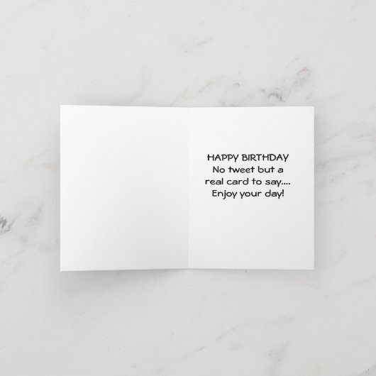 双子の誕生日 カード (内部)