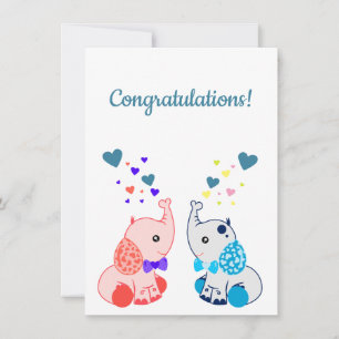 双子の誕生，男の子と女の子，おめでとう