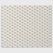 双子の象のギフトラップ、双子の赤ちゃんシャワー ラッピングペーパー (フラット)