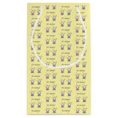 双子の贈り物ラップ、赤ちゃんシャワーの装飾。 スモールペーパーバッグ (裏面)