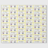 双子の贈り物ラップ、赤ちゃんシャワーの装飾。 ラッピングペーパー (フラット)