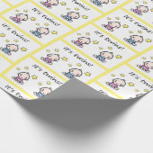 双子の贈り物ラップ、赤ちゃんシャワーの装飾。 ラッピングペーパー (角)