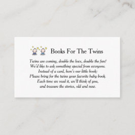 双子の赤ちゃんのための本, 本のリクエスト, 双子の男の子, エンクロージャーカード