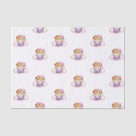 双子の赤ちゃんシャワーのお茶 薄葉紙