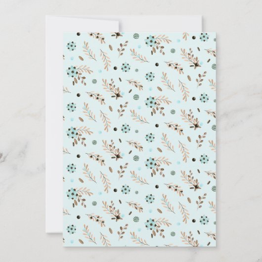 双子の赤ちゃんシャワーの招待状だ。 (裏面)