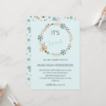 双子の赤ちゃんシャワーの招待状だ。