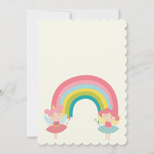 双子の赤ちゃんシャワーの招待状だ。 (裏面)