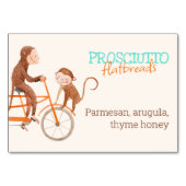 双子の赤ちゃんシャワー可愛いモンキーダブルトラブル テーブルナンバー (正面)