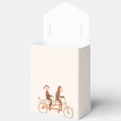 双子の赤ちゃんシャワー可愛いモンキーダブルトラブル フェイバーボックス (見開き)