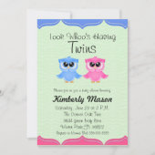 双子の赤ちゃんシャワー招待状 招待状