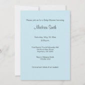 双子の赤ちゃんシャワー招待状- Noah's Ar 招待状 (裏面)