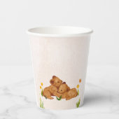 双子の赤ちゃんシャワー男女兼用紙カップ 紙コップ (裏面)