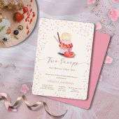 双子の赤ちゃんシャワー | スクープは一つより二つ 招待状