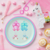 双子の赤ちゃんシャワー ペーパープレート (パーティー)