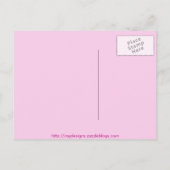 双子の赤ちゃん女の子の発表フォトカード 案内ポストカード (裏面)