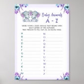 双子の赤ん坊の動物のゲームのシャワーゲーム2象 ポスター (正面)