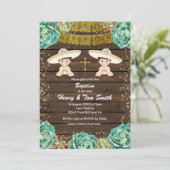 双子の金輝きフィエスタ少年洗礼式 招待状 (スタンド正面)