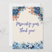 双子の開花 サンキューカード (正面)