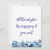 双子の開花 サンキューカード (裏面)