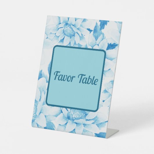 双子の開花 台座サイン (正面)