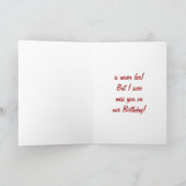 双子の間の道は決して遠くない誕生日 カード (内部)