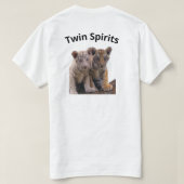 双子の霊魂を持つトラの子グラフィックTシャツ Tシャツ (デザイン裏面)