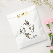 双子の魚の党のパーソナライズされた好意を投げる フェイバーバッグ (封をした状態)