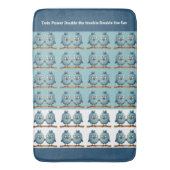 双子の鳥 バスマット (正面縦)