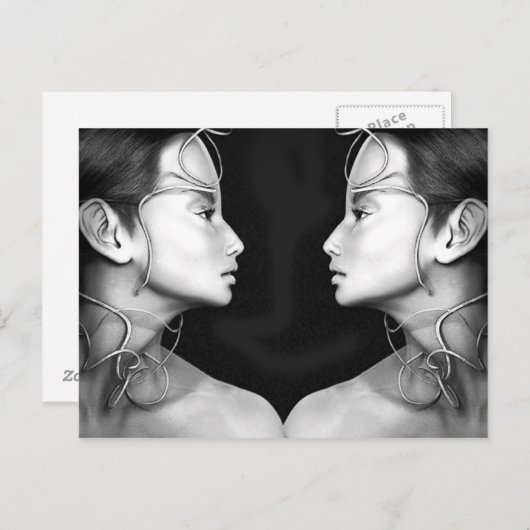 双子の ポストカード (正面/裏面)