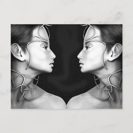 双子の ポストカード (正面)