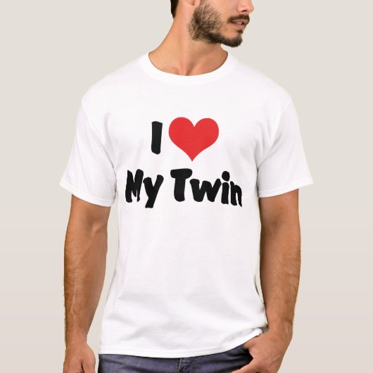 双子のTシャツが大好き Tシャツ (正面)