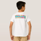 双子のTシャツの誕生日パーティー(少年) Tシャツ (裏面フル)
