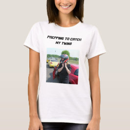 双子のTシャツを捕まえる準備 Tシャツ