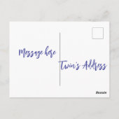 双子は私のバレンタイン ポストカード (裏面)