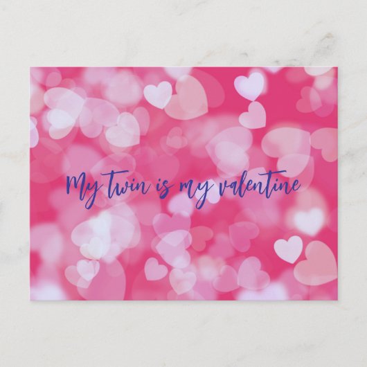 双子は私のバレンタイン ポストカード (正面)