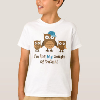 双子ふくろうモダンのTシャツの大従姉妹 Tシャツ