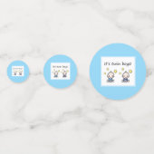 双子よ、カスタマイズF男の赤ちゃん双子。 コンフェッティ (正面)