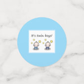 双子よ、カスタマイズF男の赤ちゃん双子。 コンフェッティ (スモール正面)