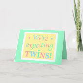 「双子を待ってるのよ！」 案内状 (正面)