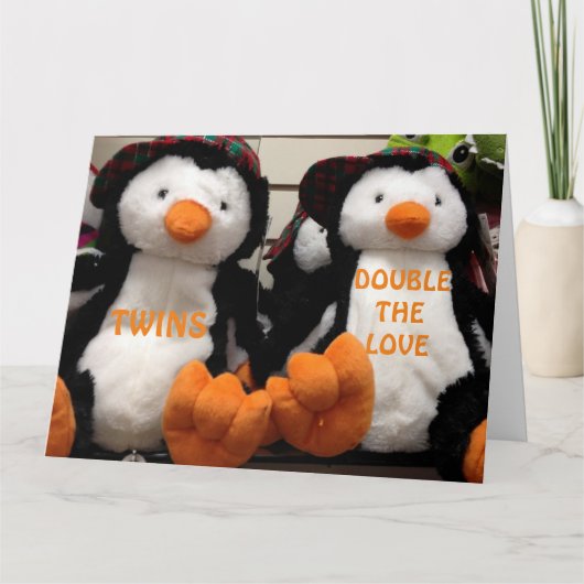双子を抱くときの愛情を倍にする カード (正面)