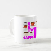 双子を持つ親はカフェインが必要 コーヒーマグカップ (正面左)