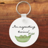 双子を期待 – Peas in a Pod キーホルダー (正面)